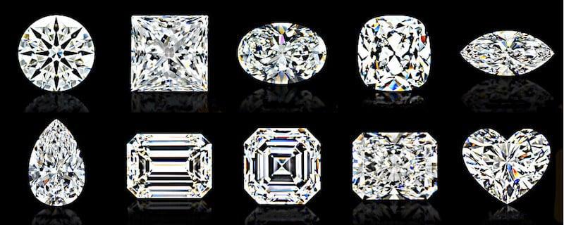 10 ausgesuchte populäre Diamant-Formen